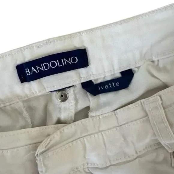 Bandolino Ivette White Bermuda Shorts Size 12 - Picture 4 of 4
